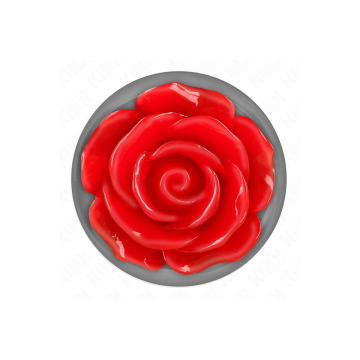 KINK - PLUG ANAL ROSE ROUGE TAILLE M - KINK PLEASURE PLUGS - Bouchon…