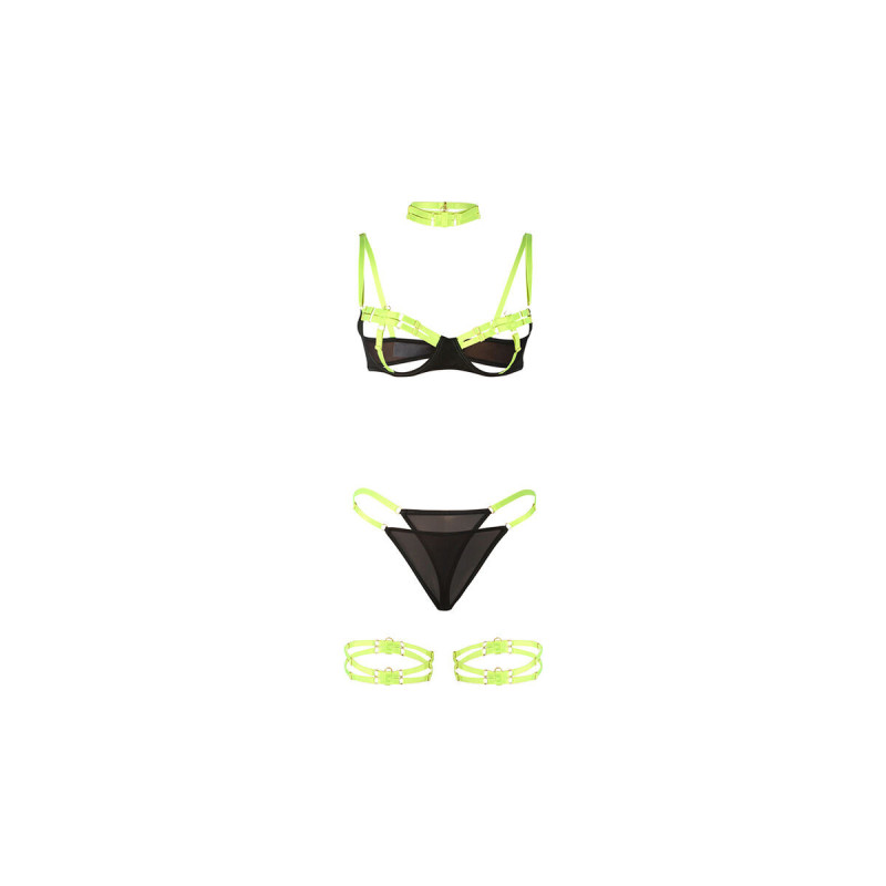 Subblime - 955281 Set Sujetador Con Collar Y Detalles Para Piernas