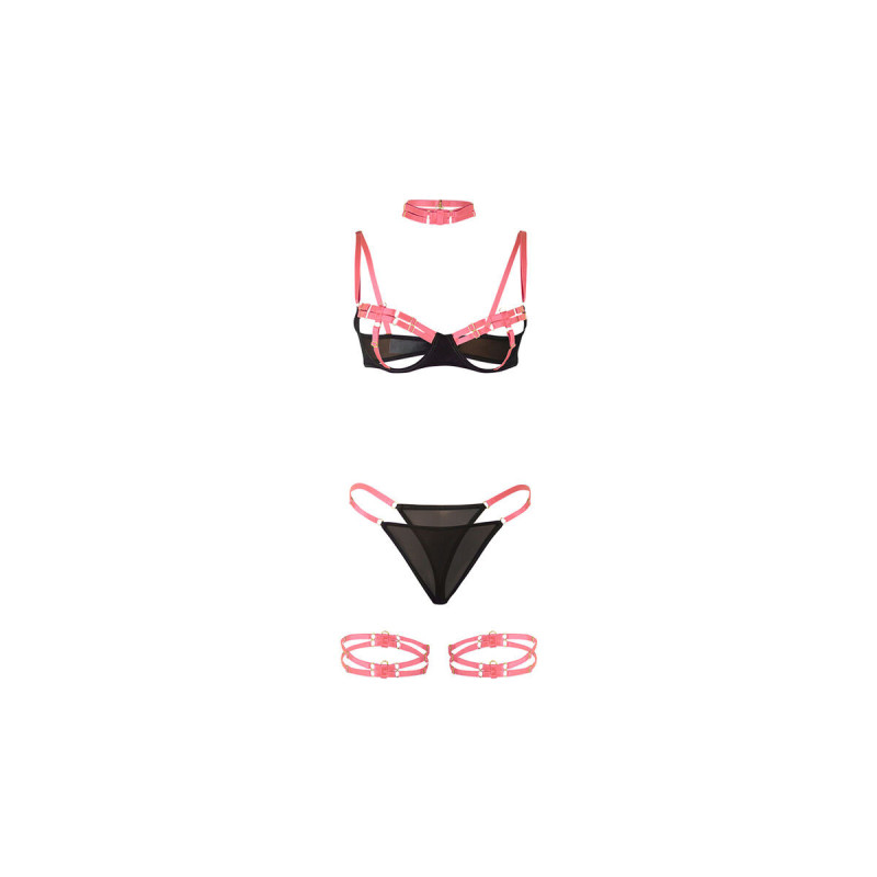 Subblime - 955304 Set Sujetador Con Collar Y Detalles Para Piernas