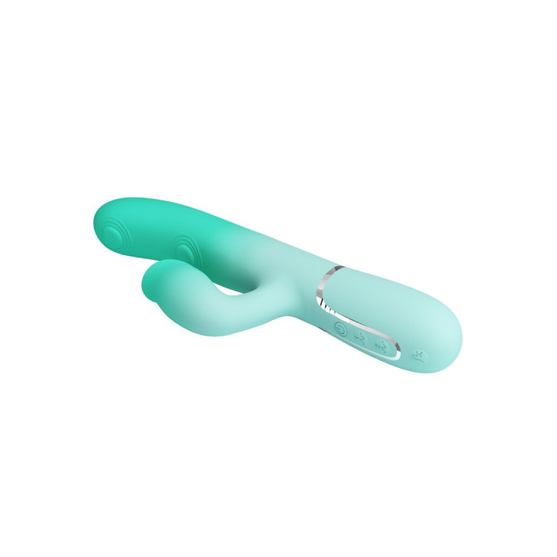 Pretty Love - Gigi Multifunktions - Rabbit - Vibrator Aquagrün |