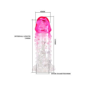 Pretty Love - Wilford Funda Realística Alargadora Con Relieve Para
