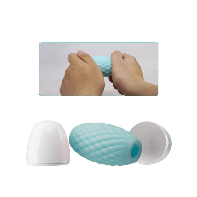 Pretty Love - Athena Eros Masturbador Masculino Silicona Celeste |