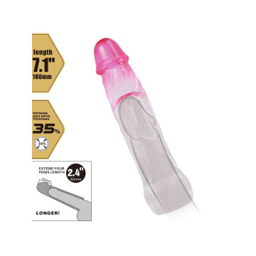 Pretty Love - Neron Funda Realística Alargadora De 6 Cm Para Pene