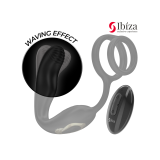 IBIZA - WIGGLE FERNGESTEUERTER ROTIERENDER ANALSTECKER MIT DAMMVIBRAT…