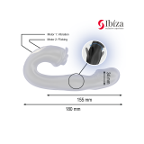 IBIZA - VIBRATORE ROSE EFFETTO FLICKING E STIMOLATORE DEL CLITORIDE -…