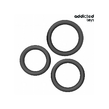 Addicted Toys - Set De Anillos Silicona Planos | Vybes.it