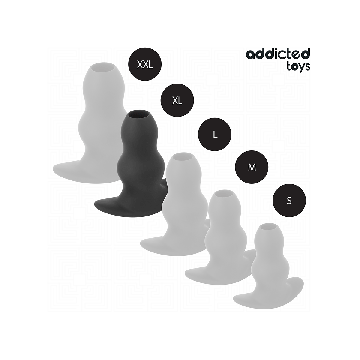 Addicted Toys - Plug Anal Hueco Silicona Talla Xl 13,9 Cm | Vybes.it