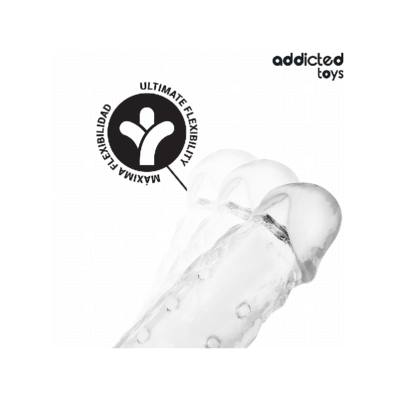 Addicted Toys - Funda Para El Pene Transparente Talla S 23 Cm |