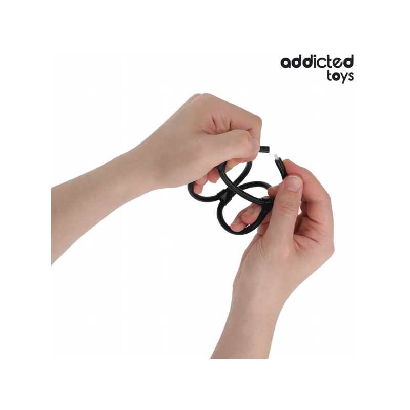 ADDICTED TOYS - ANELLO PER PENE TRIPLO - Cockring senza vibrazione