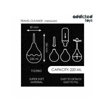 ADDICTED TOYS - DETERGENTE ANALE DA VIAGGIO TAGLIA L 220 ML - Doccia…