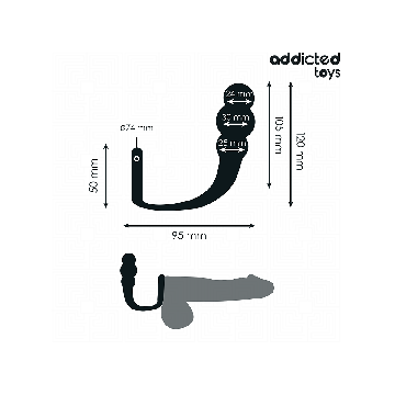 Addicted Toys - Plug Anal Con Anillo Silicona Modelo 1 | Vybes.it