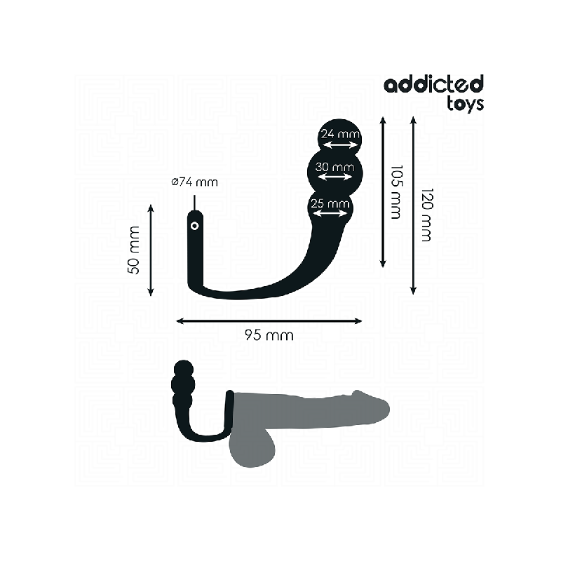 Addicted Toys - Plug Anal Avec Anneau Modèle 1 | Vybes.it