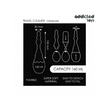 ADDICTED TOYS - TRAVEL CLEANER SILICONE MODEL 4 - Anal Shower