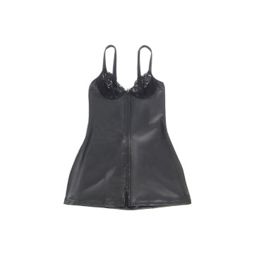 Subblime - 957568 Robe Zippée En Cuir Noir S/M | Vybes.it