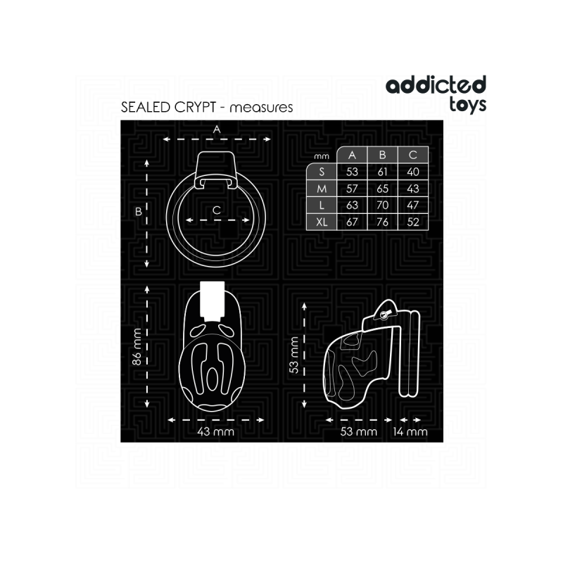 Addicted Toys Locked - Sealed Crypt Jaula Para Pene 8 Cm | Vybes.it