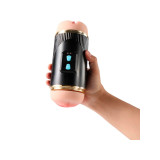 SHEQU - KAY MASTURBADOR DOBLE CON VIBRACIÓN DUAL BOCA Y VAGINA