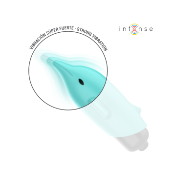 INTENSE - ECHO VIBRIERENDES BULLET DELPHIN BLAU 8 X 4,7 CM - INTENSE…