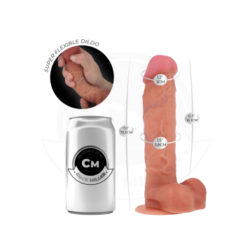 COCK MILLER - HYPERREALISTIC ARTICULABLE DILDO 19.3 CM - Realistic pe…