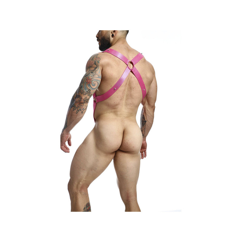 MOB - DNGEON CROSS BACK HARNESS ROSA EINE GRÖSSE - Herrengeschirre