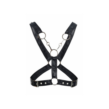 MOB - DNGEON CROSSED BLACK CHAIN HARNESS ONE SIZE - Men's Harnesses