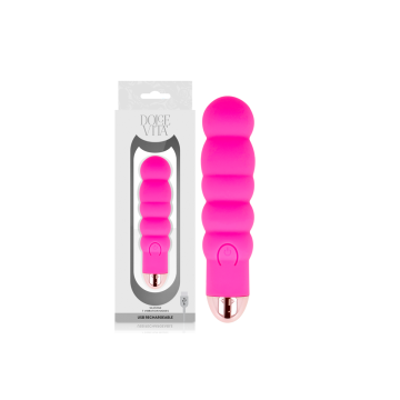 Dolce Vita - Vibratore Ricaricabile Sei Rosa 7 Velocità | Vybes.it