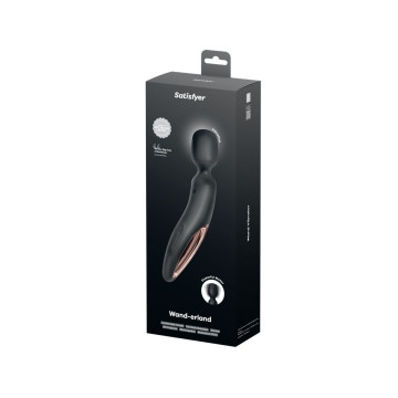 Satisfyer - Wand Erland Masajeador Vibrador Negro | Vybes.it