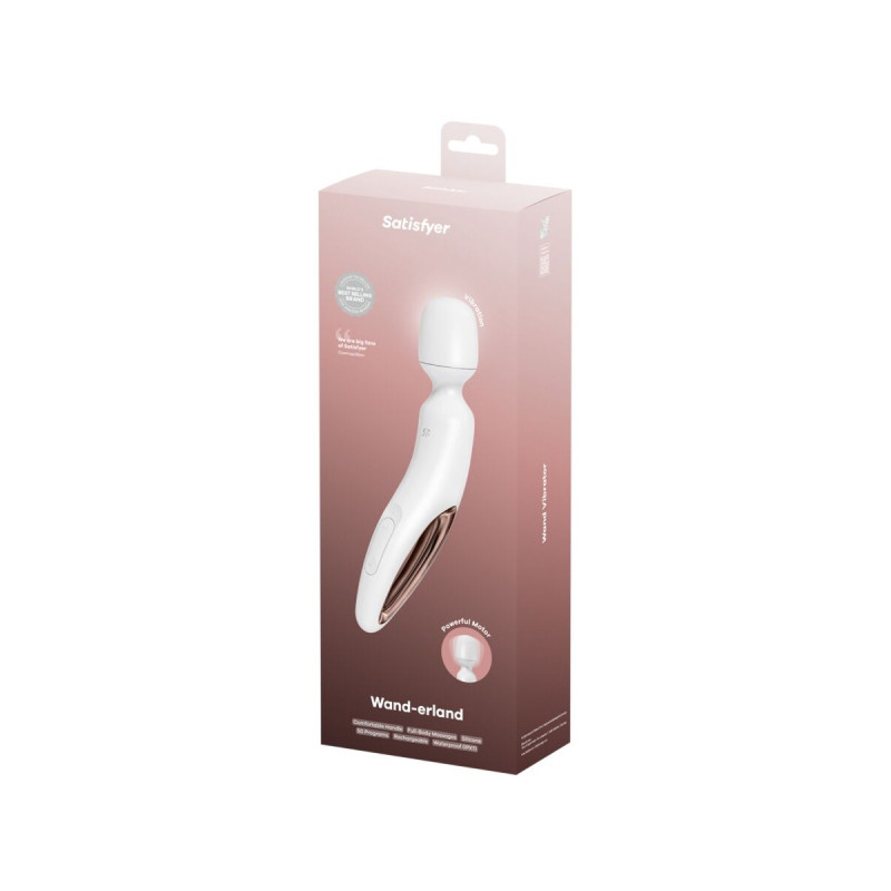 Satisfyer - Wand Erland Masajeador Vibrador Blanco | Vybes.it