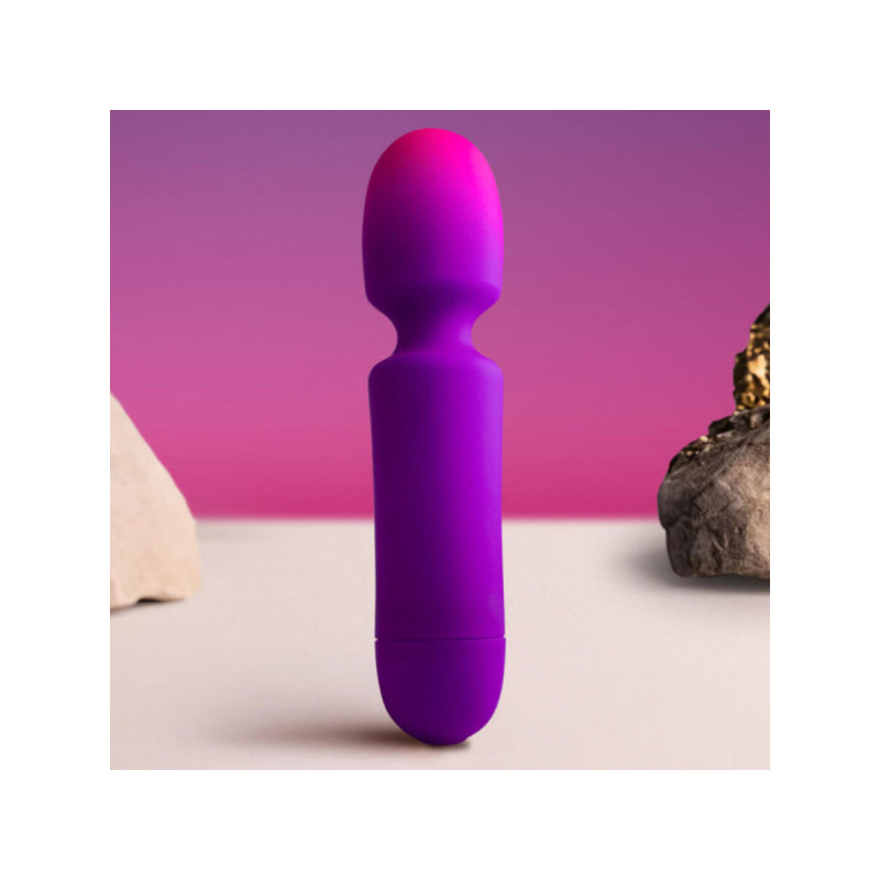 Rocks - Off - Glo - Girl Vibrador Wand Mini Morado | Vybes.it