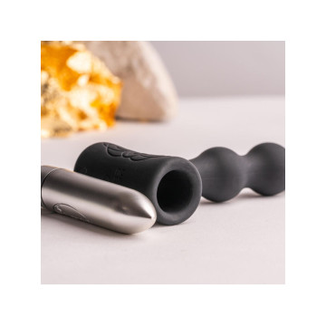 Rocks - Off - Petite Sensations Pearls Plug Anal Vibrador Negro |