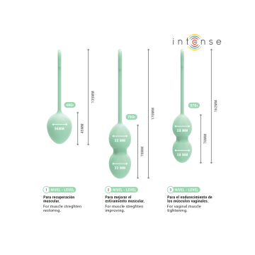 Intense - Charli Kegel Ball Kit Hellgrün | Vybes.it