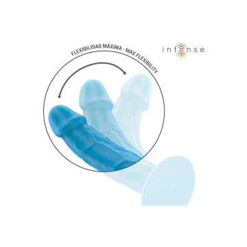 Intense - Phoebe Vibrador Realístico 10 Vibraciones Azul Control
