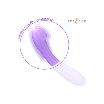 Intense - Becky Vibrador 19 Cm Calentable 7 Vibraciones Morado |