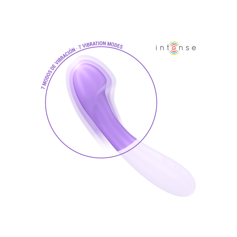 Intense - Becky Vibrador 19 Cm Calentable 7 Vibraciones Morado |