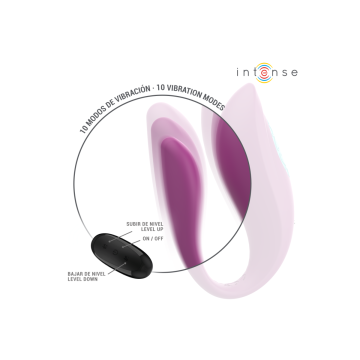 Intense - Annie Vibrateur Et Stimulateur En U Violet Télécommande |