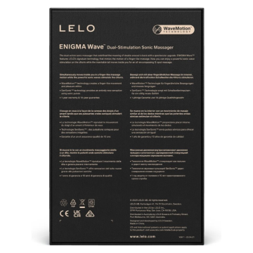 LELO - ENIGMA WAVE DREIFACH-VIBRATIONSMASSAGEGERÄT SCHWARZ
