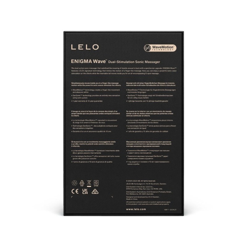 Lelo - Enigma Wave Dreifach - Vibrationsmassagegerät Cyber Purple |