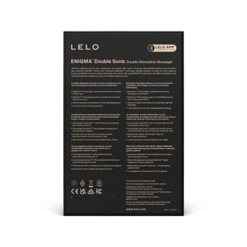 Lelo - Enigma Double Vibrateur Sonic Point G Noir | Vybes.it