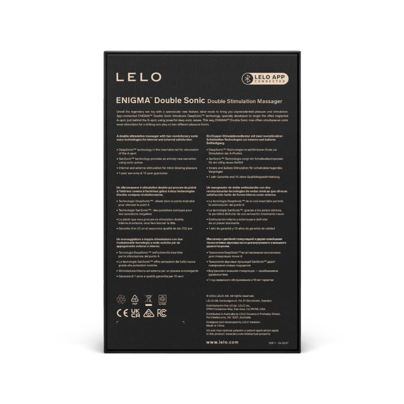 Lelo - Enigma Doppel - Schallvibrator Point G Cyber Purple |