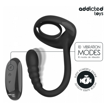 ADDICTED TOYS - ANELLO VIBRANTE PER IL PENE CON TELECOMANDO P-SPOT
