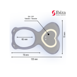 IBIZA - VIBRATORE DI COPPIA CON TELECOMANDO A CUORE - IBIZA TECHNOLOGY
