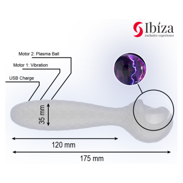 IBIZA - VIBRADOR Y ESTIMULADOR ESFERA DE PLASMA