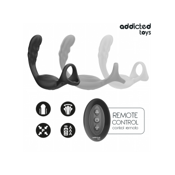 Addicted Toys - Dual Prostatic Cock Ring Remote Control | Vybes.it