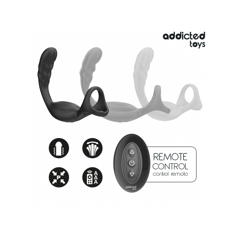 Addicted Toys - Anneau Pénis Prostatique Double Avec Télécommande |