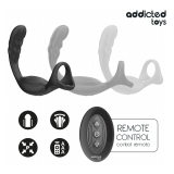 ADDICTED TOYS - ANILLO DOBLE VIBRADOR PROSTÁTICO CONTROL REMOTO