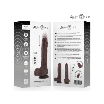 MR INTENSE - MATT REALÍSTICO MULTIFUNCIÓN CON VIBRACIÓN UP AND DOWN CONTROL REMOTO 22 CM -O- 4 CM