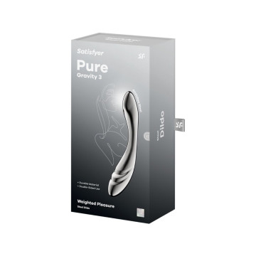 Satisfyer - Pure Gravity 3 Dildo Acero Inoxidable Doble Uso |