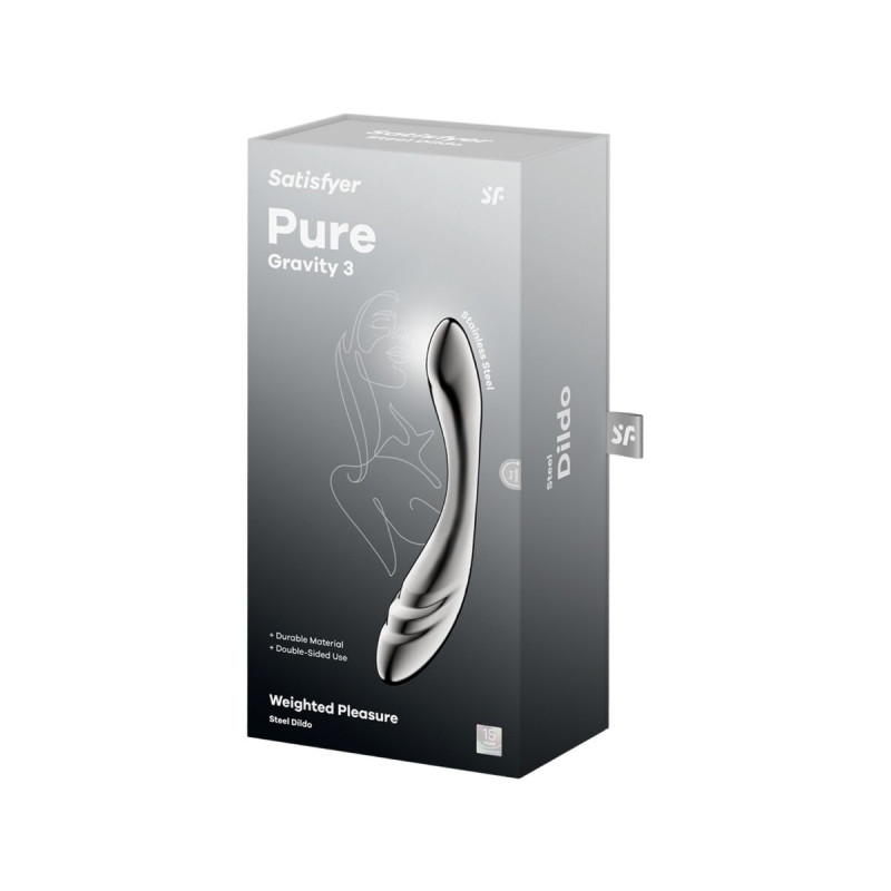 Satisfyer - Pure Gravity 3 Dildo Acero Inoxidable Doble Uso |