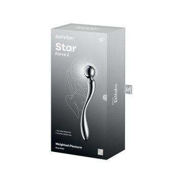 Satisfyer - Star Force 2 Dildo Acero Inoxidable Doble Uso | Vybes.it