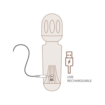 Rocks - Off - Mini Wand Recargable 16 Funciones Fucsia | Vybes.it