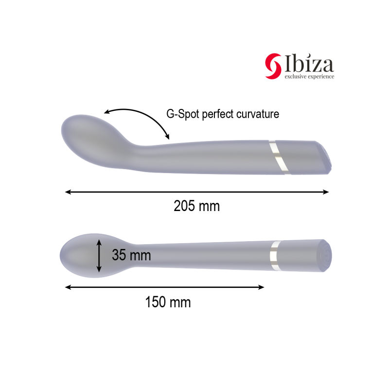 IBIZA - VIBRATORE PUNTO G 10 VIBRAZIONI RICARICABILE - IBIZA TECHNOLO…